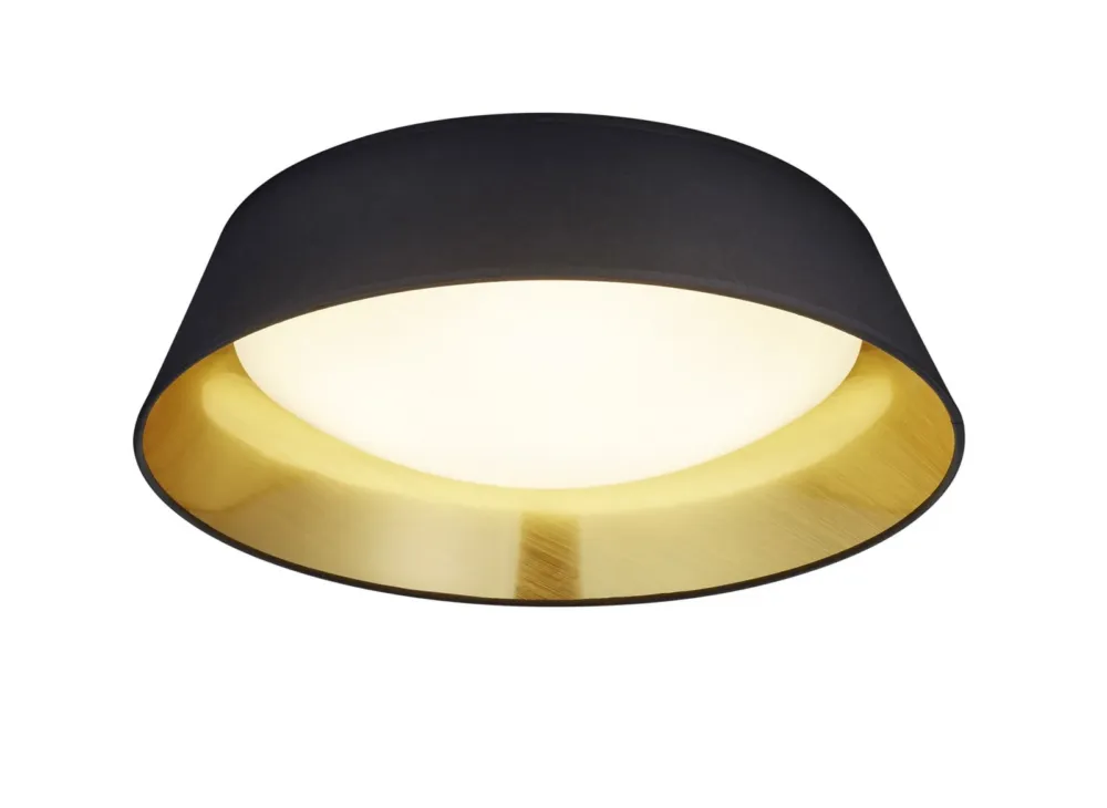 Wybór klientów Lampa sufitowa okrągła czarno-złota LED 18W 3000K PONTS R62871879 - RL