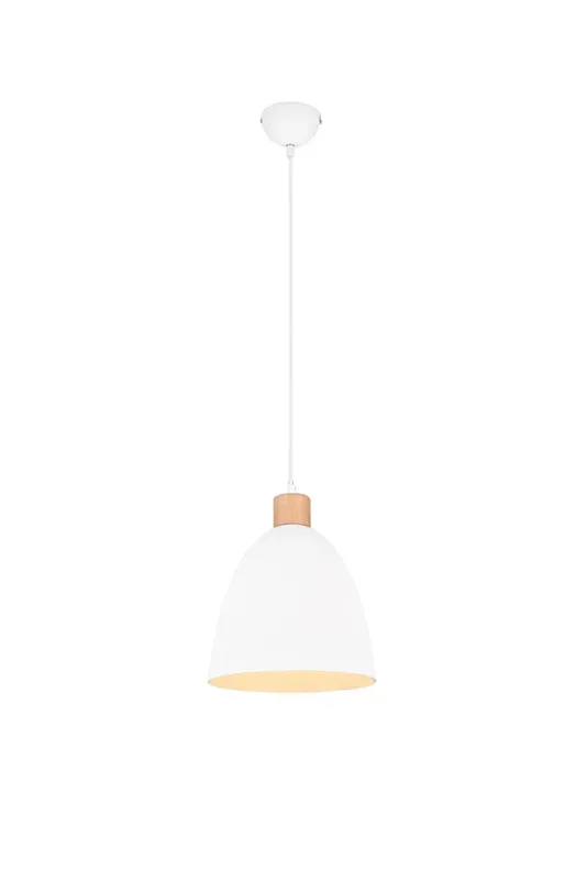 Dodaj do koszyka Lampa wisząca do kuchni z białym kloszem JAGGER R30681031 - RL
