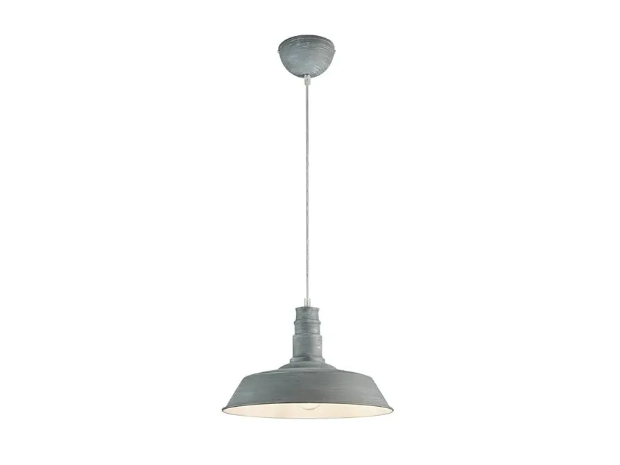Tani Lampa wisząca w stylu retro szara do kuchni E27 WILL R30421078 - RL