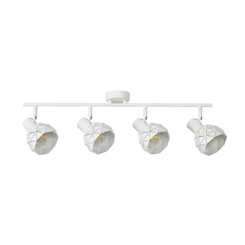 Lampa sufitowa metalowa biała 4-punktowa SPL-3480-4-W z serii HARLEY - Lampy Italux Kup teraz
