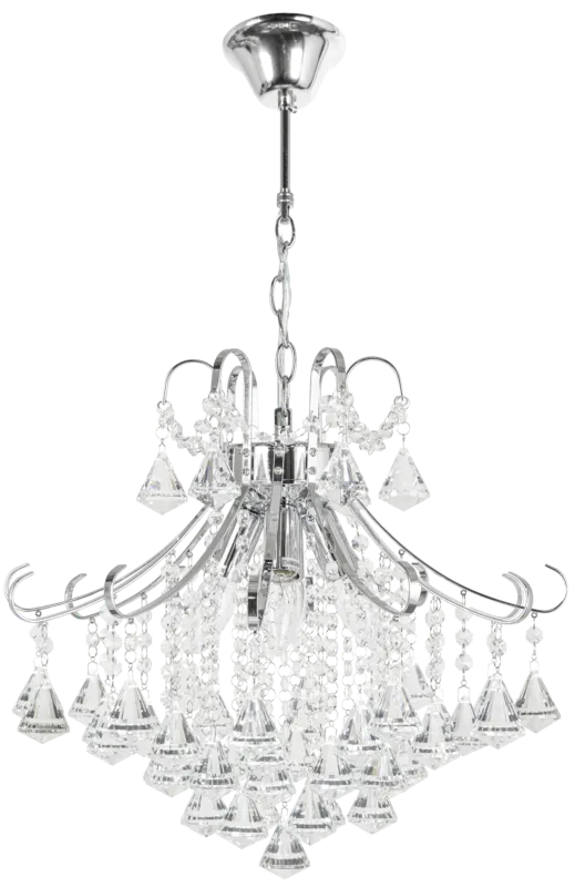 Żyrandol kryształowy chromowany 4-punktowy 6248/4 8C - Lampy Elem Super okazja