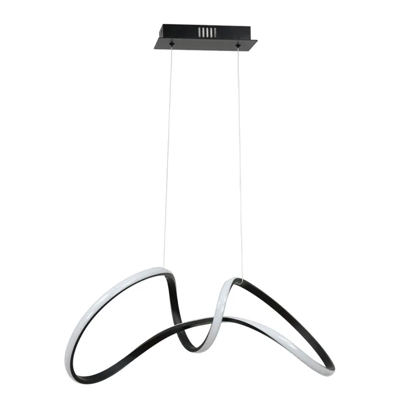 Ograniczona ilość Lampa wisząca RING TESORO BLACK 48W LED ML7951-Milagro