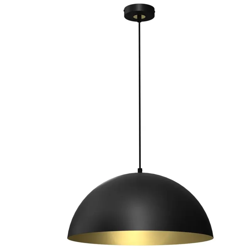 Ostatnia szansa Lampa loft wisząca BETA BLACK-GOLD 1xE27 45cm MLP7973-Milagro