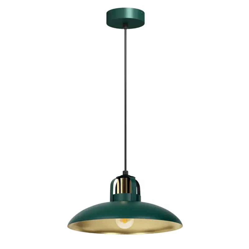 Promocja Lampa loft wisząca FELIX GREEN-GOLD 1xE27 MLP7709-Milagro