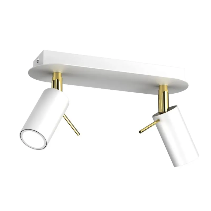 Popularny Lampa sufitowa PRESTON GOLD-WHITE 2x mini GU10 MLP7631-Milagro