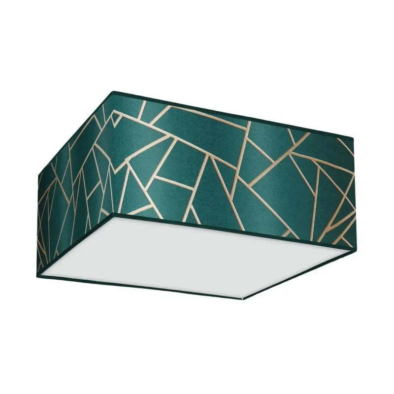 Bestseller Lampa sufitowa ZIGGY GREEN Gold-Bottle green 2xE27 MLP7574-Milagro