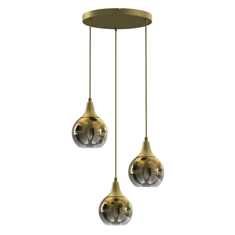 Lampa nad stół wisząca nowoczesna MONTE GOLD 3xE27 MLP8403-Milagro Nie przegap