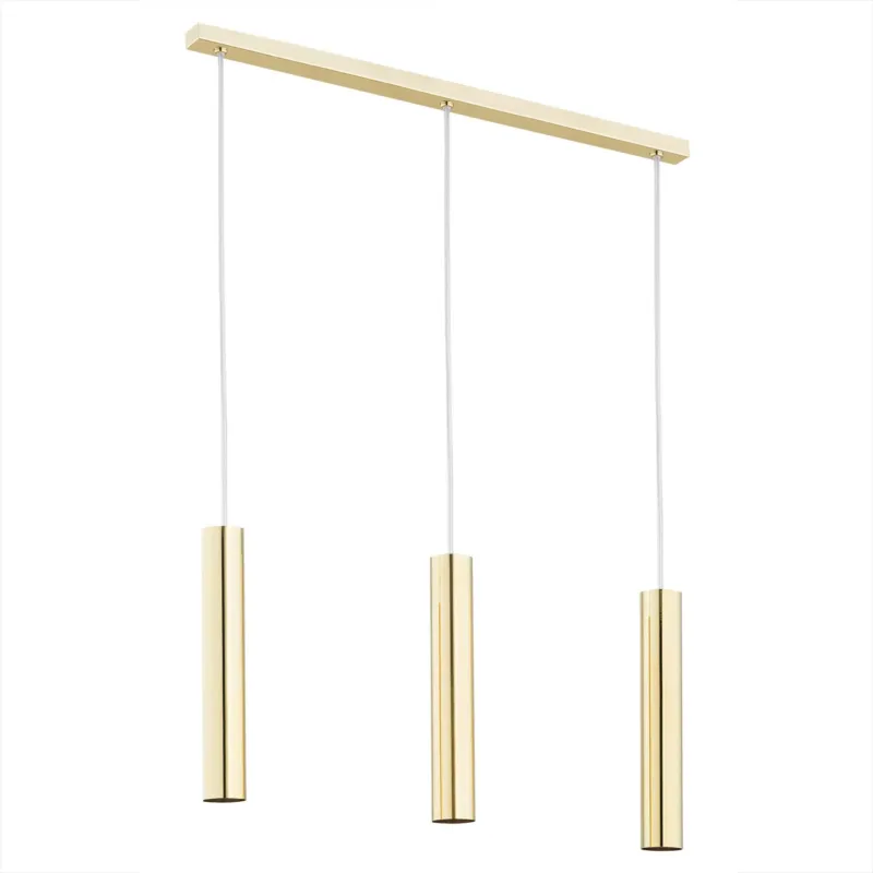Bezpieczna płatność Lampa nad stół wisząca nowoczesna GOMERA 1443 złota rurka – Argon
