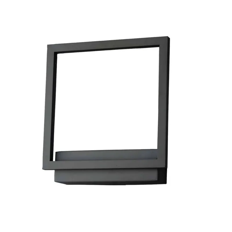 Azzardo Kinkiet LED kwadratowy czarny metalowy 25cm AZ3141 z serii Opera Ostatnia szansa