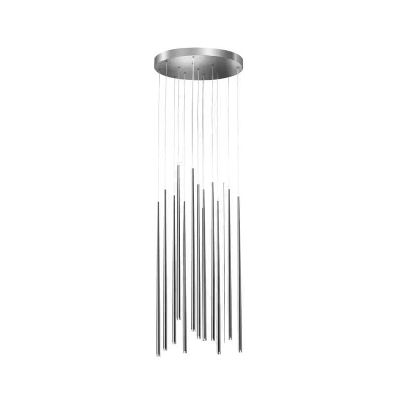 Azzardo Lampa wisząca chromowana 12-punktowa 45cm AZ3422 z serii Louise Szybka dostawa