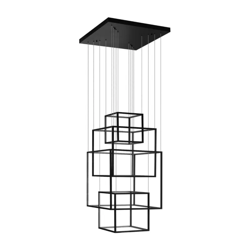 Azzardo Lampa wisząca metalowa czarna 65cm AZ3139 z serii Opera Oferta limitowana