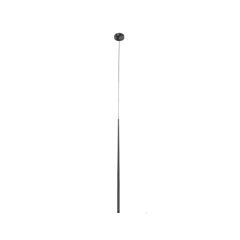 Kup online Azzardo Lampa wisząca metalowa czarna wąska AZ3155 z serii Louise