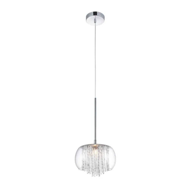 Azzardo Lampa wisząca szklana chromowana 22cm AZ3081 z serii Rego Dodaj do koszyka