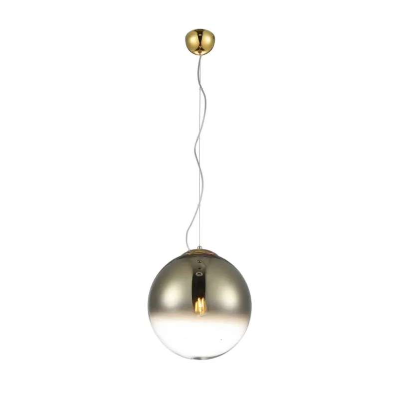 Wysoka jakość Azzardo Lampa wisząca szklana złota 30cm AZ3132 z serii Iris