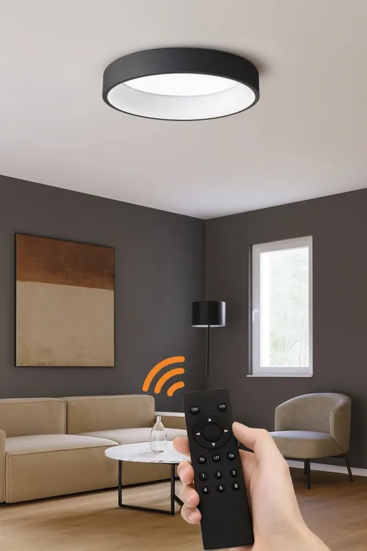 Zamów teraz Azzardo Plafon LED okrągły czarny 45cm AZ3434 z serii Sovana