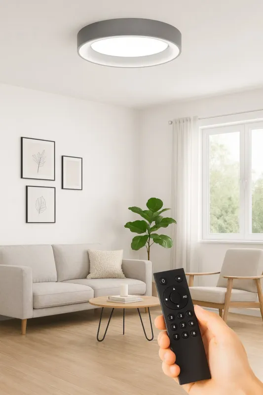 Zamów teraz Azzardo Plafon LED okrągły szary 78cm AZ3447 z serii SOVANA