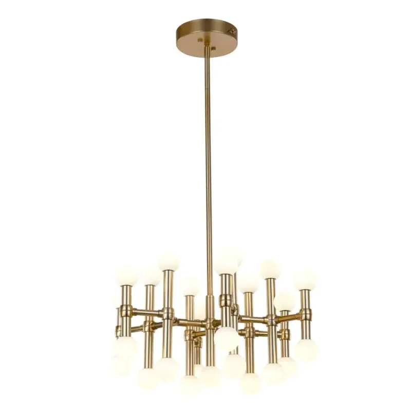 Lampa wisząca mosiężna z białymi kulami MX16009008-25A B z serii Giovanna - Lampy Italux Dodaj do koszyka