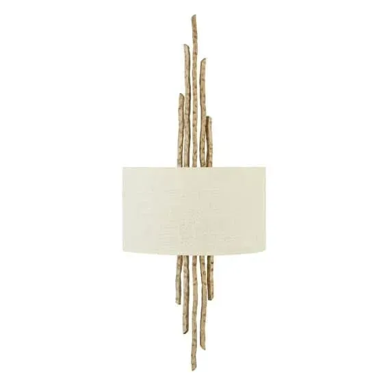 Nowy Kinkiet metalowy złoty z tkaninowym abażurem HK/SPYRE2 CPG z serii SPYRE - Elstead Lighting
