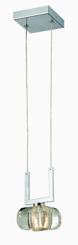 Obniżka ceny Azzardo Lampa wisząca szklana chromowana 12cm AZ0490 z serii RUBIC