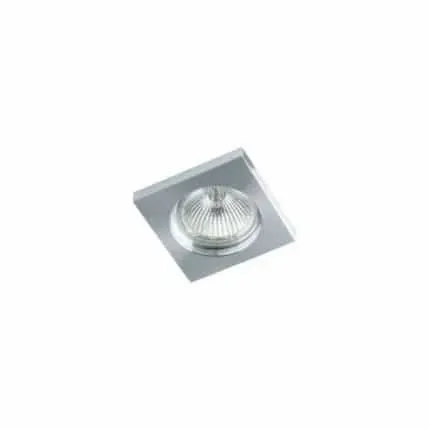 Oprawa do wbudowania kwadratowa srebrna metalowa 7cm MQ71813-1B - Lampy Italux Wysoka jakość