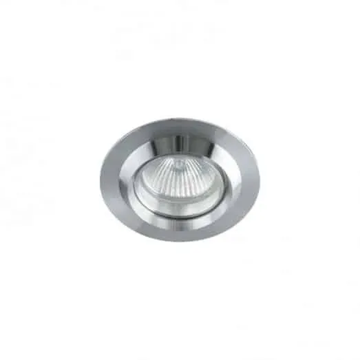 Oprawa wpuszczana okrągła metalowa srebrna 7,6cm MQ71818-1A - Lampy Italux Do wyczerpania zapasów