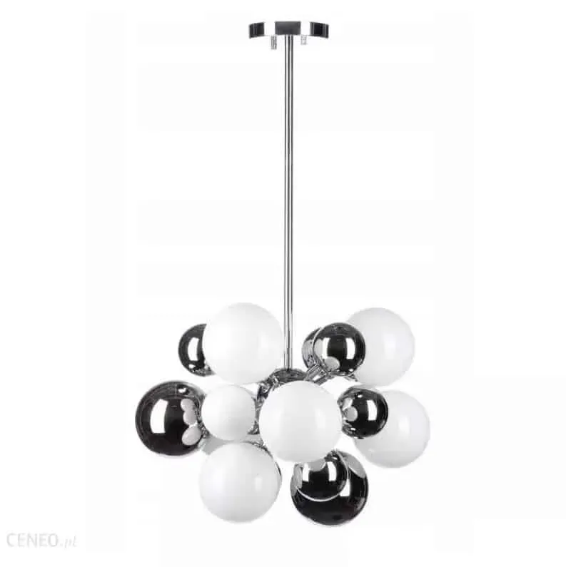 Szybka dostawa Azzardo Lampa wisząca chromowana szklana 10-punktowa AZ0110 z serii NOBLE