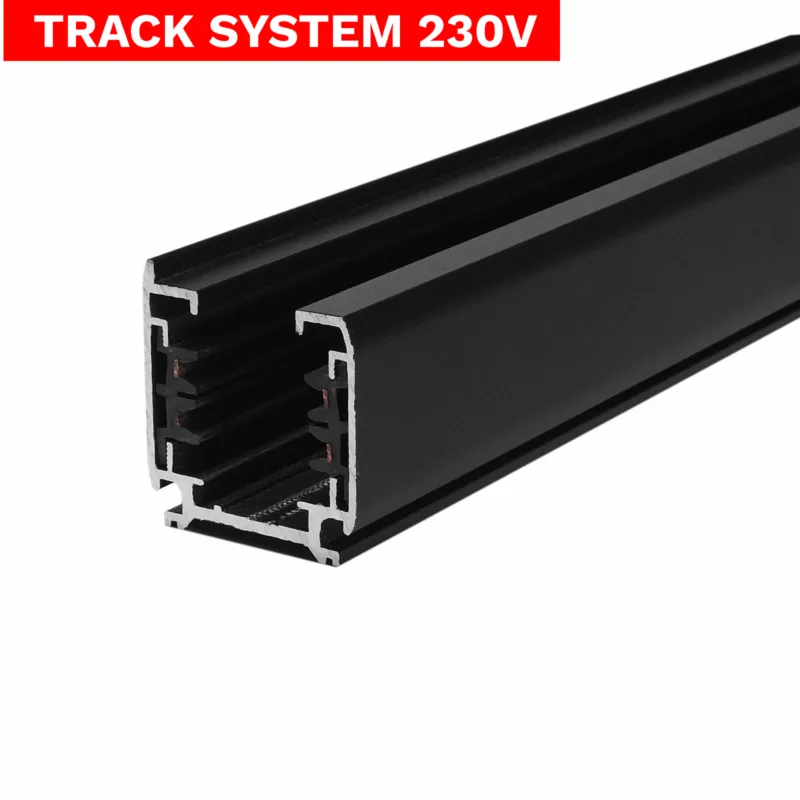 Nowość Szynoprzewód 3 fazowy Track System 100cm czarny 1526 – Decorativi