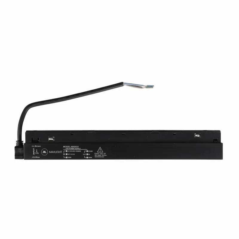 Promocja Zasilacz wewnętrzny 300W do szyn magnetycznych czarny MA0031 - MaxLight