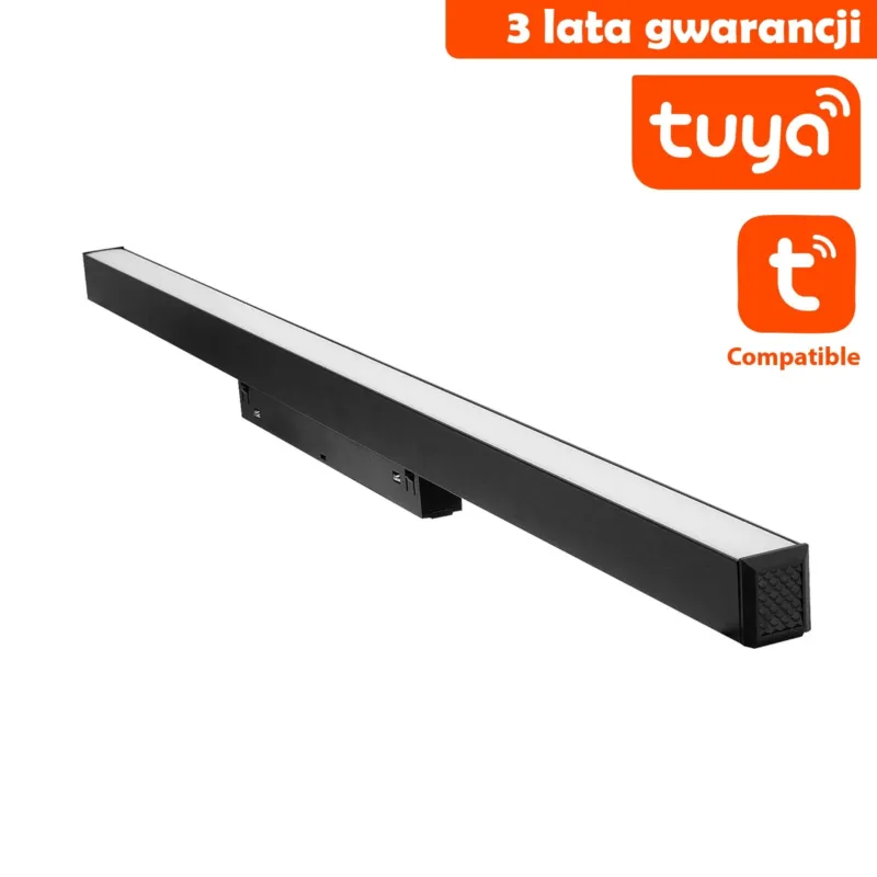 Bezpieczne zakupy Linia LED Do Szyn Magnetycznych TUYA 20W CCT Czarna 1302 - Decorativi