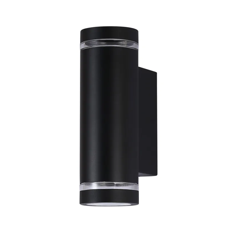 Kinkiet zewnętrzny czarny metalowy dwustronny LED OWL-2067-2-4K z serii Fondo - Lampy Italux Okazja