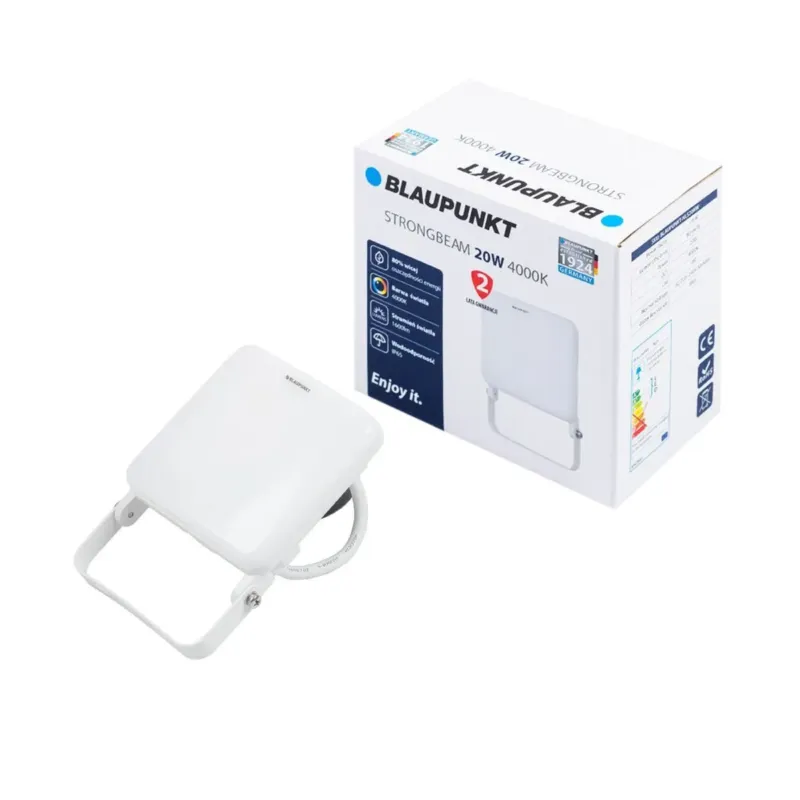 Naświetlacz LED Strongbeam 20W IP65 barwa naturalna NLS20NW - Blaupunkt Bestseller