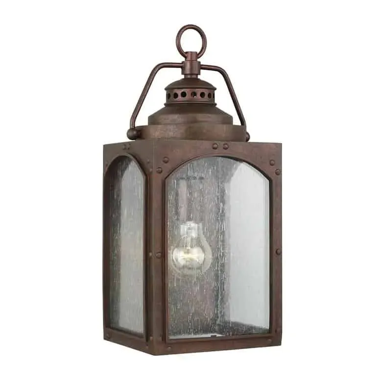 Tylko dziś Kinkiet zewnętrzny latarnia miedziana szklana FE-RANDHURST-M-CO z serii RANDHURST - Elstead Lighting