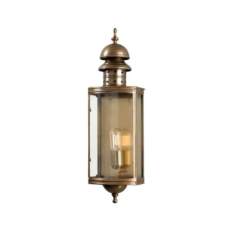 Dodaj do koszyka Kinkiet zewnętrzny mosiężny szklany 60cm DOWNING STREET z serii DOWNING STREET - Elstead Lighting