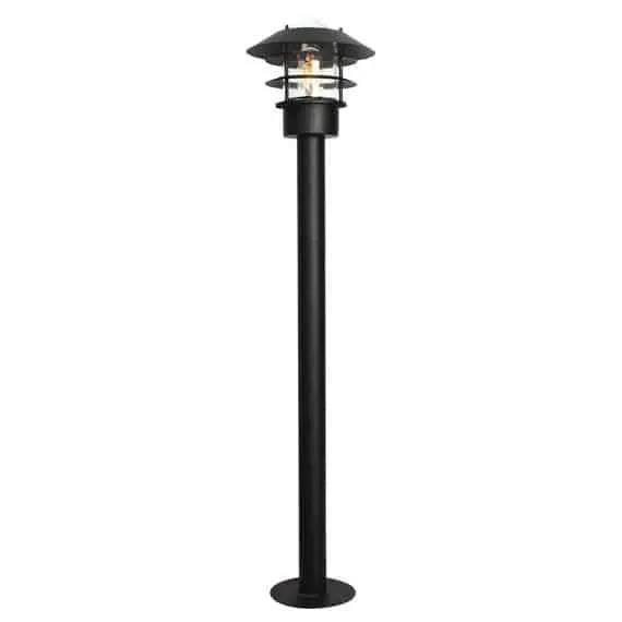 Lampa stojąca ogrodowa czarna metalowa 100cm HELSINGOR BOL BK z serii HELSINGOR - Elstead Lighting Ograniczona ilość