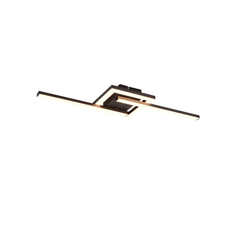 Nie przegap Plafon nowoczesny regulowany Viale LED 3000K 54,4cm czarny mat Reality