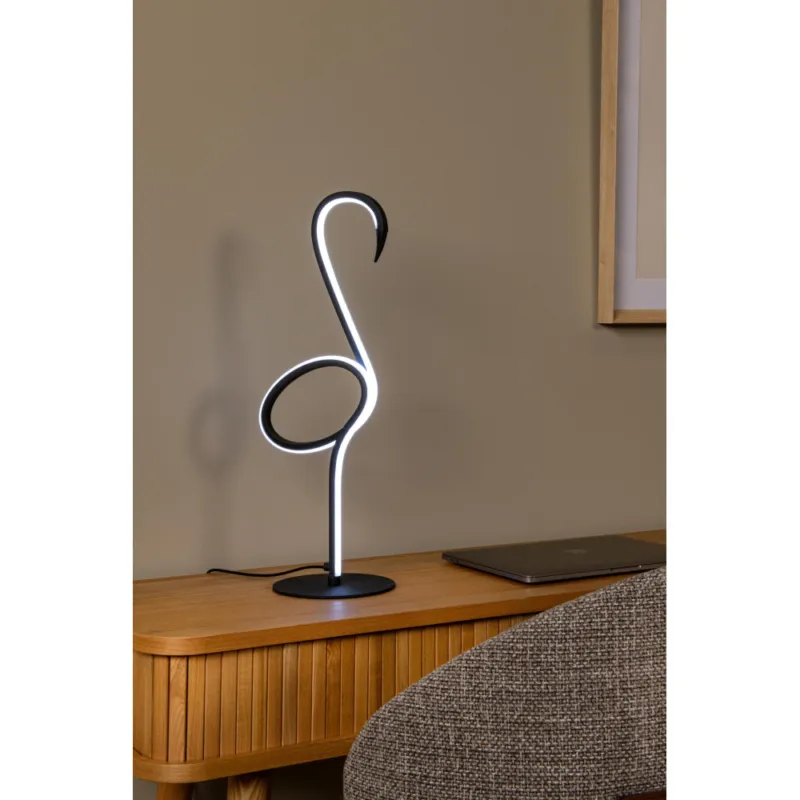 Do wyczerpania zapasów Lampa dla dzieci na stolik Flamingo LED czarna Lucide