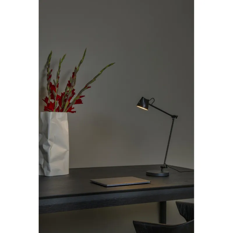 Lampa na biurko ze ściemniaczem Milne LED 2700K czarna Lucide Ostatnie sztuki