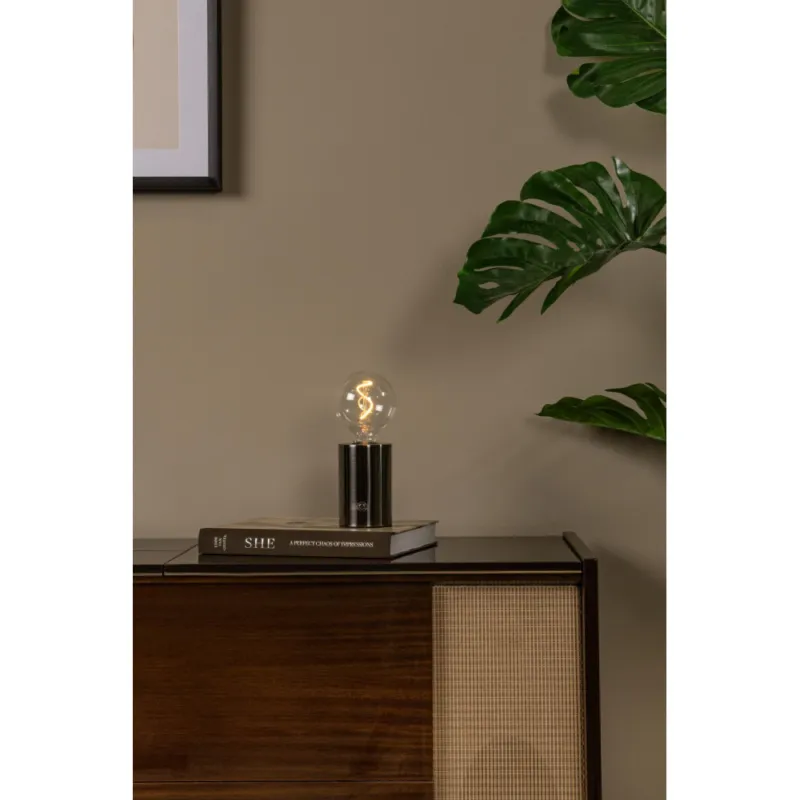 Lampa stołowa "żarówka" Vivo satynowy gun metal Lucide Nowy