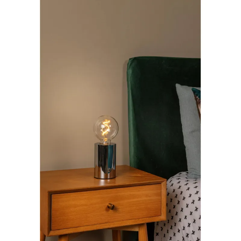 Nowość Lampa stołowa "żarówka" Vivo chrom Lucide