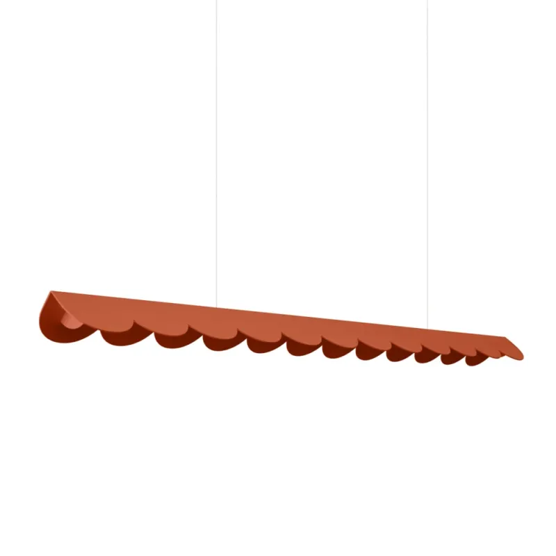 Bezpieczne zakupy Lampa wisząca designerska Biscuit 131cm ochra czerwona LED 4000K Thoro