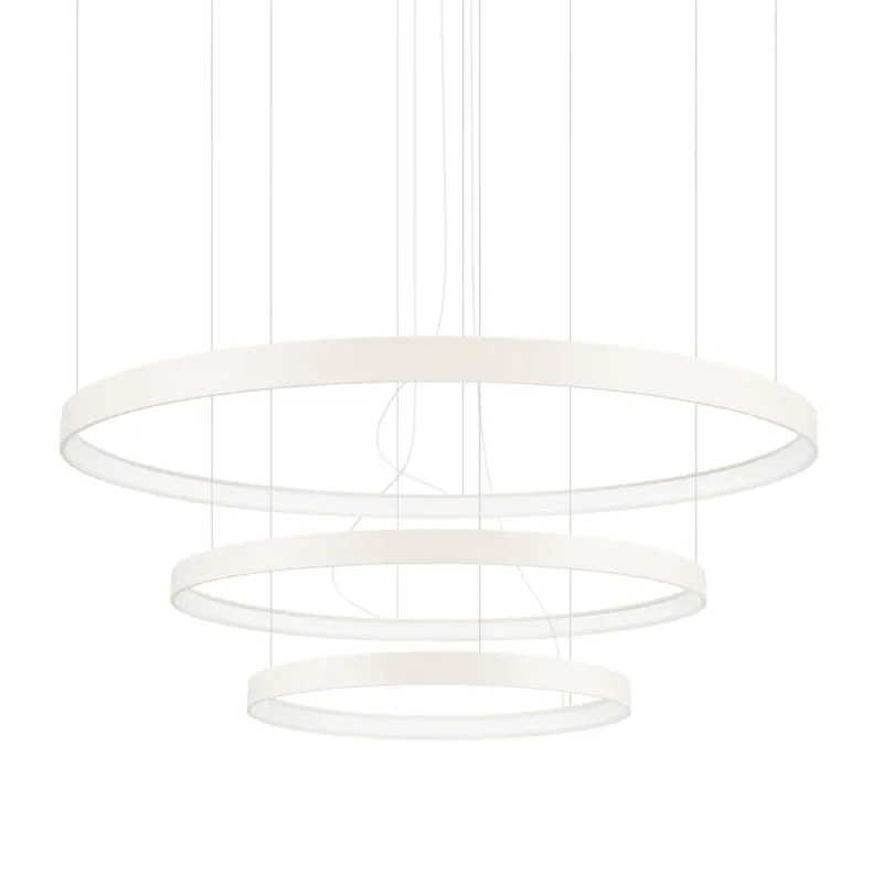 Żyrandol wiszący ringi Rio III 55/78/110cm beżowy LED 3000K Thoro Oferta