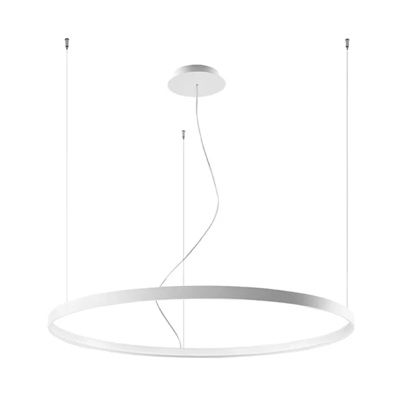 Żyrandol wiszący ring Rio 110cm biały LED 3000K Thoro Wyprzedaż