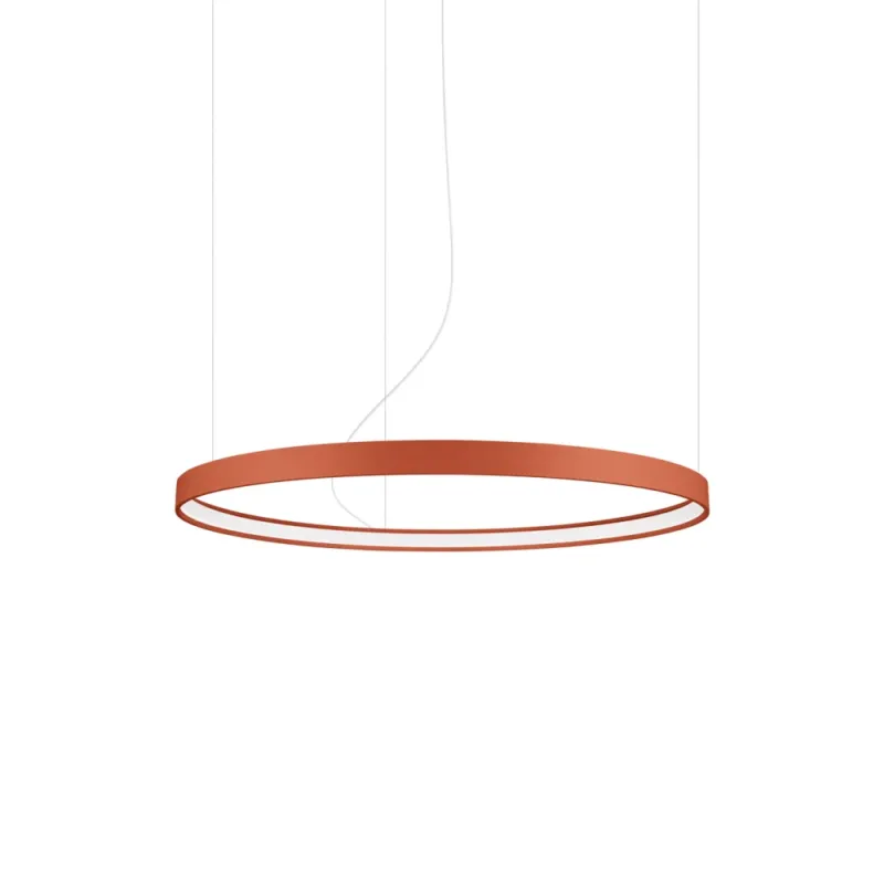 Żyrandol wiszący ring Rio 78cm ochra czerwona LED 3000K Thoro Niska cena