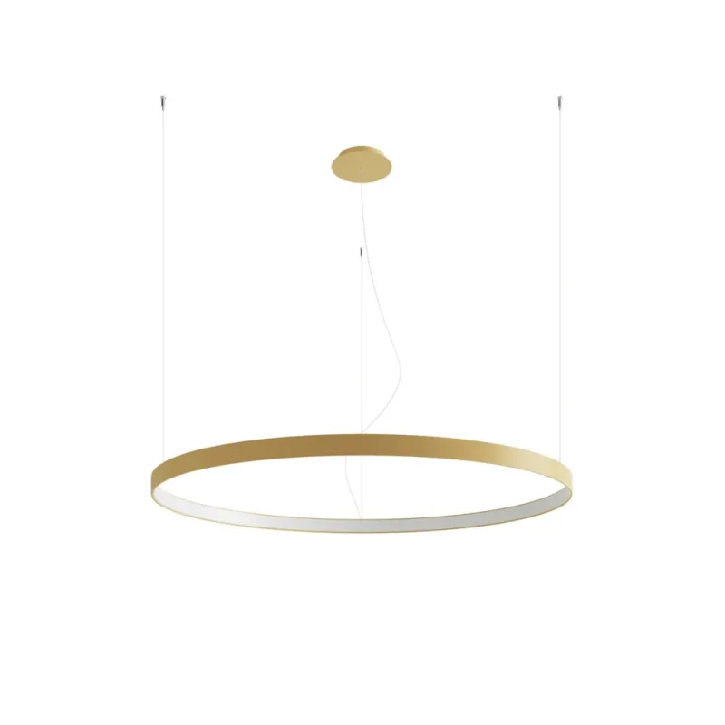Żyrandol wiszący ring Rio 110cm złoty LED 3000K Thoro Promocja