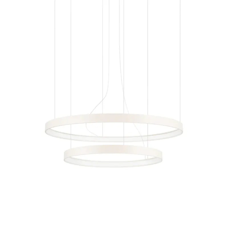Żyrandol wiszący ringi Rio II 55/78cm beżowy LED 4000K Thoro Hit sprzedaży
