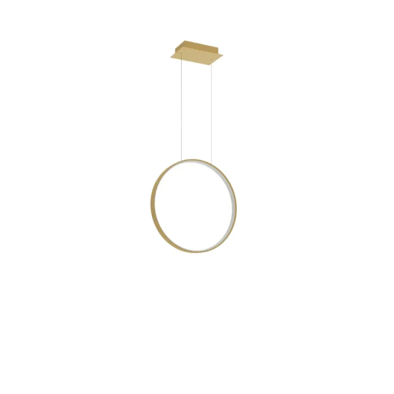 Lampa wiszący ring Rio 55cm złota LED 4000K Thoro Ostatnie sztuki