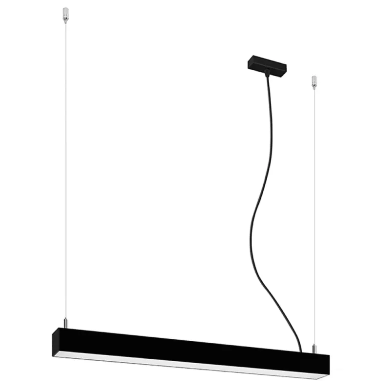 Hit cenowy Lampa wisząca liniowa Pinne LED 67cm czarna 3000K Thoro