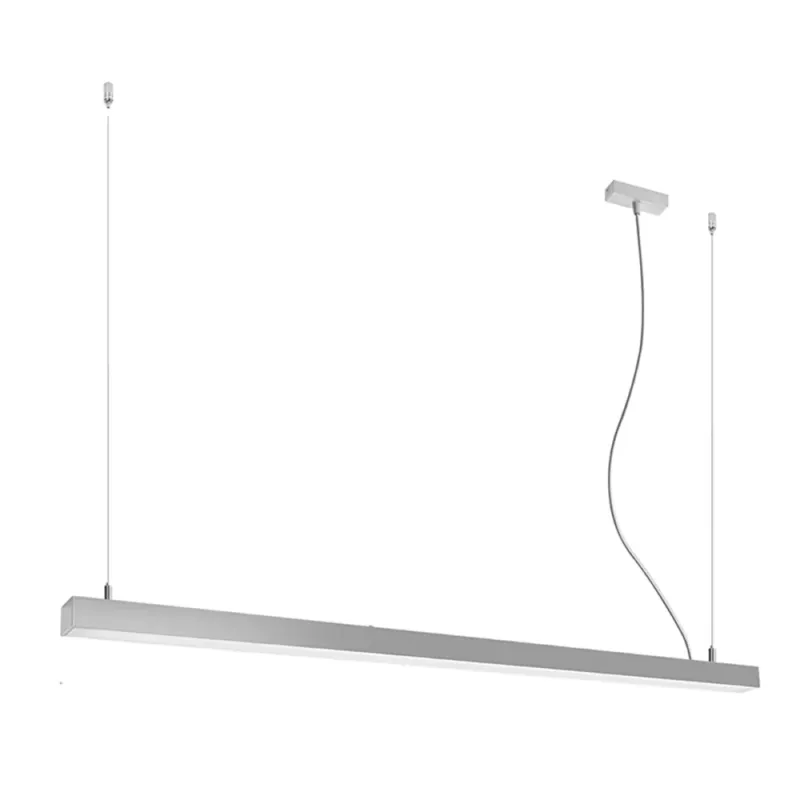 Darmowy zwrot Lampa wisząca liniowa Pinne LED 150cm szara 3000K Thoro