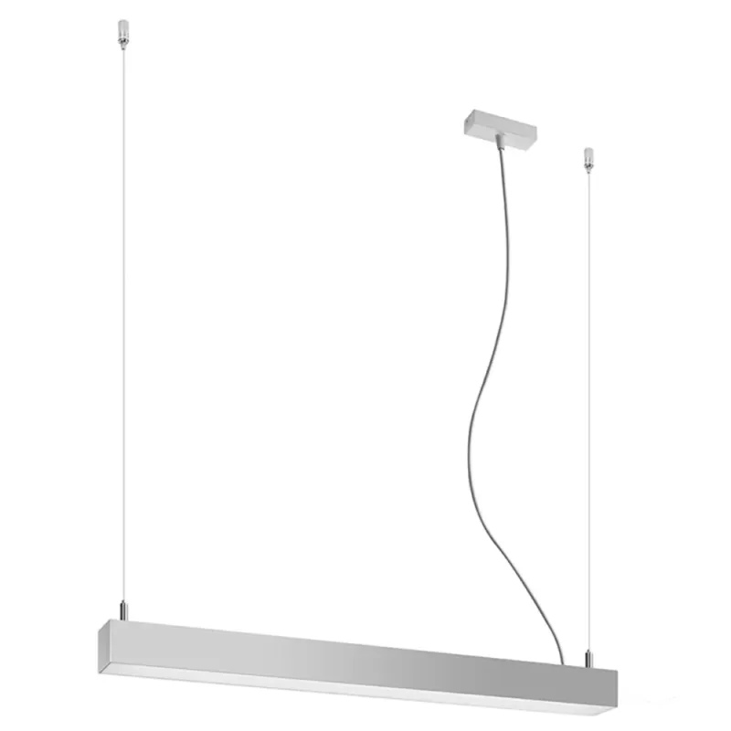 Wyprzedaż Lampa wisząca liniowa Pinne LED 67cm szara 4000K Thoro