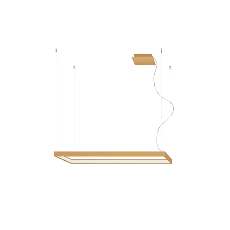 Lampa wisząca nowoczesna Tuula 100x30cm złota LED 4000K Thoro Oferta czasowa